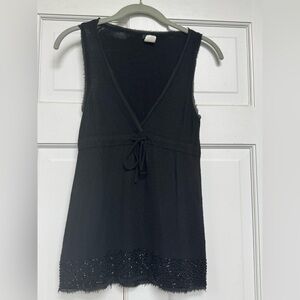 J. Crew Black Wool Blend Sweater Tank